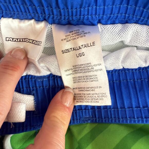 Mariokart Mario & Luigi Boys Board Shorts Size Large - Picture 4 of 4